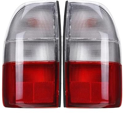 Rücklicht für Mitsubishi L200 für MK3 1995 1996 1997 1998 1999 2000 2001-2006 Seitenrücklicht rechts/links in klar und rot Rücklicht Rücklicht (2 Stück)