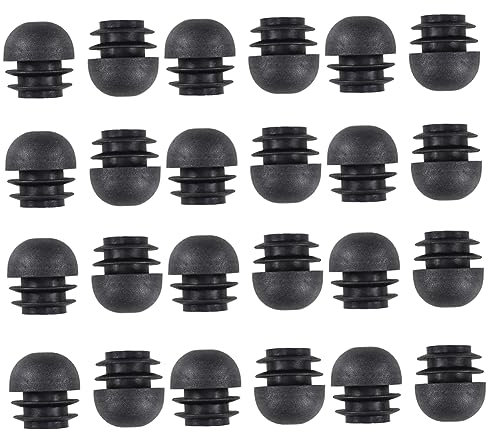 IWOWHERO 22 Mm Runde Einsätze Für Stuhlbeinstopper Möbelgleiter Tischbeinschutz Edelstahl-rohrpolster