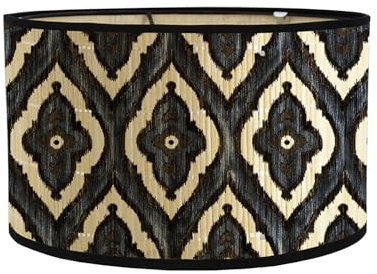 Pantalla de Lámpara, Pantalla E27 para Lámpara de Mesa Apliques de Pared Pantallas Decorativas Pantalla de Lámpara Vintage para Colgar Pantalla de Lámpara de Pie para Dormitorio Estudio (Negro)