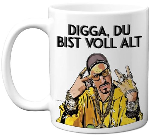 Funny Ali G Birthday Mug for Men and Women - Digga You're Full Old Inner Youth Mug Gift