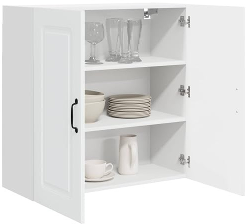 vidaXL Geschirrspülerfront Kalmar Weiß 80 x 31 x 80 cm Holzwerkstoff