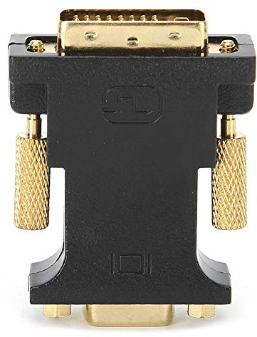 VESHENVEN Adattatore DVI‑I 24+1 maschio a VGA femmina, adattatore DVI a VGA a doppio canale con chip di segnale, supporta 1080P a 60 Hz per GPU desktop portatile per monitorare TV proiettore