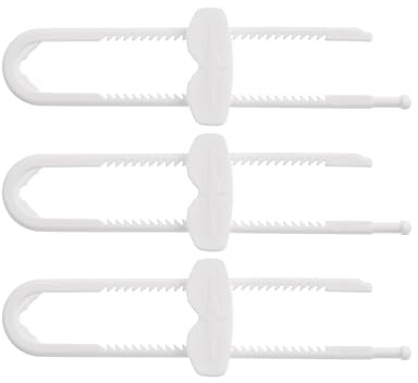 Dreambaby Cabinet Sliding Lock (Pack of 3, White)