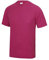 Just Cool Mens Performance Plain T-Shirt (XS) (Hot Pink)
