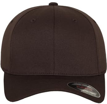 Flexfit Unisex 6277-Flexfit Wooly Combed Flexfit Wooly Combed, brown, Youth