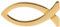 Anstecknadel ICHTHYS Fisch goldfarben – 2 cm CHRISTLICHES SYMBOL für Damen & Herren – religiöse PIN auf KARTE – Geschenk-IDEE zur KONFIRMATION, TAUFE, KOMMUNION – von MaMeMi
