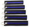Thin Blue Line – Schlüssel Ketten – 5 x – von rotary13b1