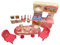 Fat-catz-copy-catz Pink Doll Size Plastic Kitchen Furniture Set, Table, Tea Set, Stove, Oven, Pots & Pans Made For 7 Dolls