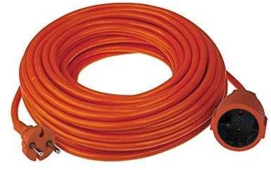 Poly Pool PP2631 Prolunga Da Giardino 15 Metri Spina e Presa 16A 2Poli Standard Tedesco Sezione Cavo 2 x 1,5 mm² Arancio
