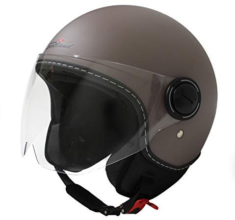 Scotland, 120018 casco demi jet con visiera lunga