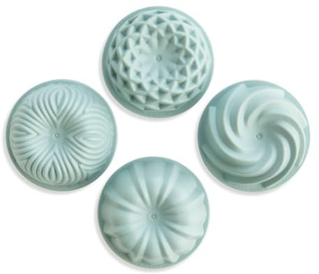 Nordic Ware Lot de 69800 mini moules en plastique sans BPA pour cupcakes et brownies Bleu