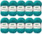 10x50g Gründl Cotton Fun Häkelgarn Strickgarn inkl. detallierter Anleitung für EIN Meerschweinchen (Fb. 24 Türkis)