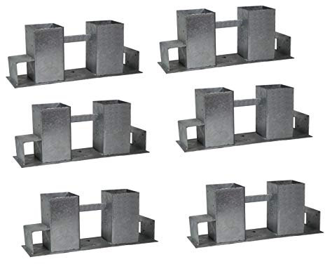 Holzstapelhilfe Feuerverzinkt stabile Holz Stapelhilfe Stapelhilfe Holzstapelhalter Brennholz Kaminholz Gestell Holz (6 Stück)