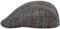 Sterkowski Norte Schirmmütze Für Herren | Harris Tweed Flatcap | Newsboy Cap Schlägermütze Schiebermütze Aus Wolle | 57 cm Graues Karomuster