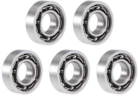 684 Rillenkugellager, 4 x 9 x 2,5 mm, offener Stil, Kugellager aus verchromtem Stahl, 5 Stück.