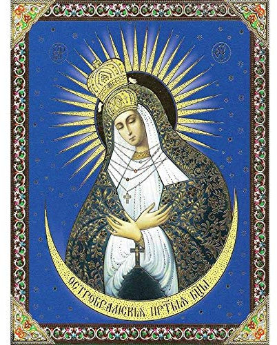 DIY 5D Full Diamond Painting Kit, Maica Domnului Jungfrau Maria Mutter Gottes Diamond Art Kits für Erwachsene Malen mit Diamanten Kits Diamanten Stickerei nach Zahlen 30x40 cm