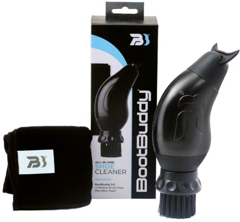 BootBuddy Shoe & Boot Cleaner Brush – Footwear Cleaning Kit for Hiking Boots, Golf Shoes, Football Boots, Running Shoes & Wellies – Cleans Mud, Dirt & Stains in Minutes – As Seen on Dragons’ Den