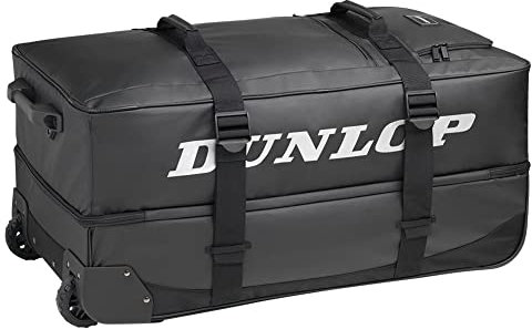 Dunlop Sports Unisex-Erwachsene Dunlop Pro Wheelie Travel Bag, Black, Einheitsgröße