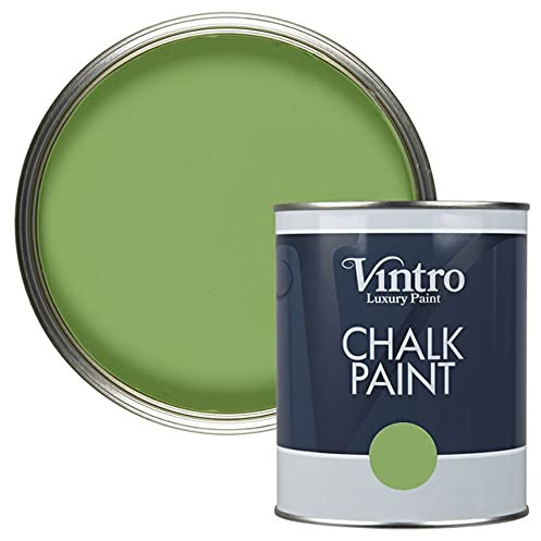 Vintro | Chalk Paint | Furniture Paint | Shabby Chic | Upcycle | Decorate | Ultra Matt Finish | 1 Litre (Rainforest)