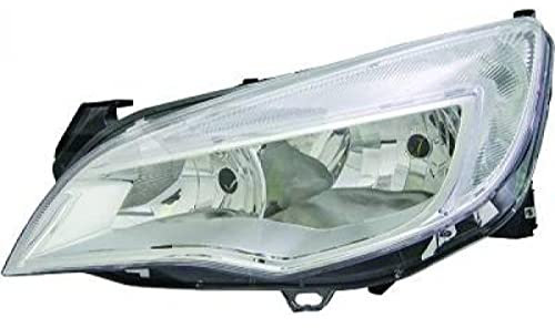 DM Autoteile 283639 Depo/TYC Scheinwerfer Hauptscheinwerfer Frontscheinwerfer links H7/H7 chrom mit Motor und Tagfahrlicht kompatibel für Opel Astra J P10 Baujahr 2009-2012
