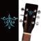 PLIGREAT 2 Stück Gitarrenkopf Aufkleber, Inlay Sticker Set Gitarre, Gitarren Aufkleber Abziehbilder Für Musikgitarre Bass Akustikgitarre E Gitarre, Totem, Blauer See