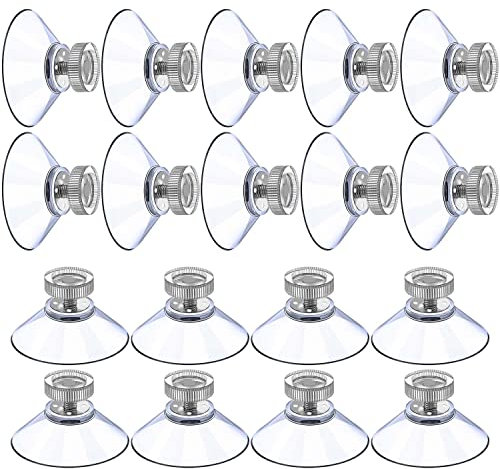 FYSL Lot de 18 ventouses en plastique de 40 mm avec écrou en métal pour table en verre (40 M5-10)