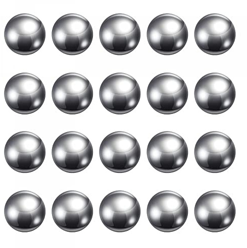 sourcing map 25 Stück 16mm Kohlenstoff Stahl Lagerung Kugeln Präzision Poliert