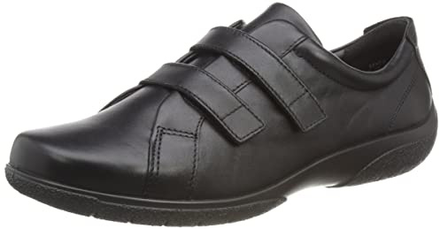 Hotter Womens Leap II Wide Fashion Shoes Black 8