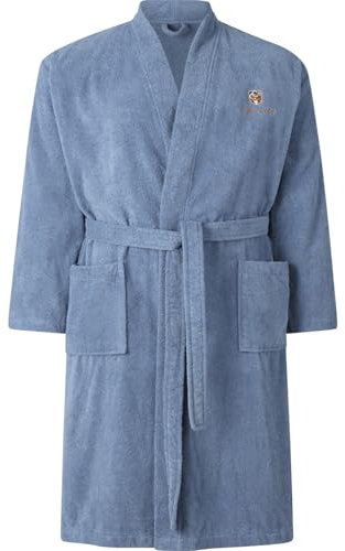 Charles Colby Herren Bademantel Lord Curet hellblau, L - 52/54