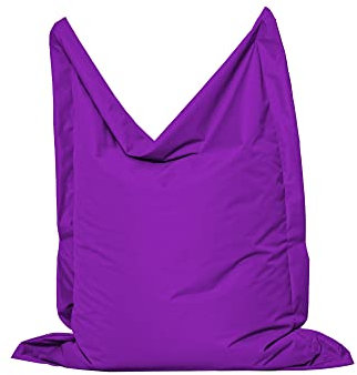 MB MILLINDABAG Rechteckig Sitzsack für Kinder Jugendliche und Erwachsene Beanbag Sitzen & Liegen Indoor & Outdoor Gaminggeignet & bereits gefüllt Sitzkissen (Lila, M - 100 X 145 cm)
