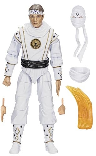 Hasbro - Power Rangers X Cobra Kai Lightning Collection Morphed Daniel LaRusso White Crane Ranger
