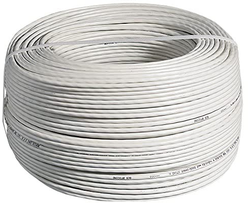 Cavo Specifico Citofonico 2 Fili Intrecciati Tra Loro Isolati Marrone Bianco/Marrone (200 Metri)