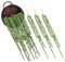 Garneck 4 Stück Tear Rattan Gefälschte Gefälschte Hängende Sukkulentenpflanze Unechte Hängepflanzen Pflanzenwand Hängepflanze Aus Rattan Faux Saftig Drinnen Plastik Hängende Rebe 3D