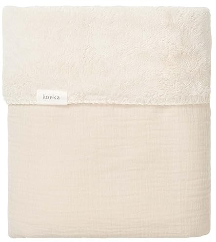 Koeka Babydecke - Kuscheldecke - Für Kinderwagen Und Wiege - Plüsch - Ultra Weich - Faro - Musselin Baumwolle -