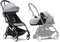 Passeggino Stokke YOYO3 con Newborn Pack - Include telaio nero, YOYO 6+ Color Pack (Stone) e 0+ Newborn Pack (Stone)
