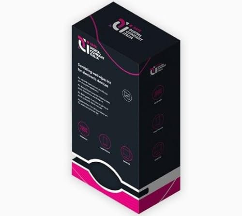 DCI Safe Lot de 150 lingettes désinfectantes et nettoyants unidoses pour ordinateur, moniteur, smartphone, TV, claviers, souris, iPad, écran voiture, accessoires électroniques, télécommandes