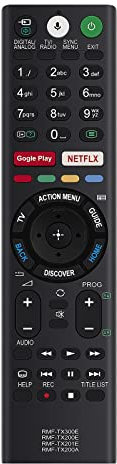 ROLLGAN RMF-TX201ES Ersetzte Sprachfernbedienung Anwendbar für Sony Bravia TV RMF-TX300E RMF-TX200E RMF-TX201E RMF-TX200A FW-75XE8501 KD-55XD8005 KD-65XE8588 KD-65XF8599 KD-55XE9305