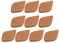 Pnuokn Keeper Saver Weichmacher Wiederverwendbarer Blattton Rauch Zigarren Luftbefeuchter Hydrostone Terrakotta Befeuchtungsstein 10 x 10 Stück