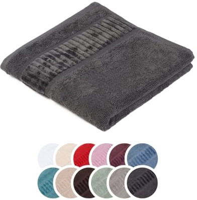 liebling Handtuch Bio Baumwolle, Serie Organic, 500 gr. / m², 50 x 100 cm, 60 Grad, saugstark, schnelltrocknend, Farbe: Anthrazit