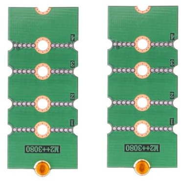 2 Pack M.2 NVME SSD Hard Drives 2230 to 2242 2260 2280 Expansion Card Holder, NVME M.2 SSD Hard Drives 2242 to 2260 2280 Expansion Board Converter Adapter Green