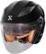 Shox Helmets Defender Solid Open Face Motorcycle Helmet L Gloss Black