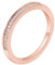 Beydodo Hochzeit Ringe Rotgold 375, Eheringe Damen Schmal mit Moissanit Bandring Verlobungsringe Fraun Ringe Nickelfrei Gr.52 (16.6)
