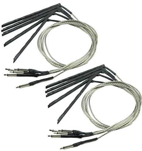 Lbvzxkad 10 Pcs Bendable Acoustic Guitar Transducer Sensitivity Piezo Bridge Pickup Cable