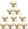 Ninnyi 10 Pcs Cabinet Knobs, Gold Wardrobe & Cupboard Door Knobs with 2 Sizes Screws