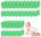 16Pcs Nappy Bin Refills, Diaper Pail Refill Bags Set, Nappy Bin Bags, Compatible with Tommee Tippee Sangenic, Twist and Click, Angelcare, Extra Thick Anti-Odor Antibacterial, 4.5M, Green