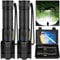 Lylting Lampe Torche LED Ultra Puissante, 500,000 Lumens Super Bright Lampe Torche Rechargeable, 7 Modes Réglables IPX6 Étanche, Lampe Torche Puissante Tactique Pour Camping, Randonnée