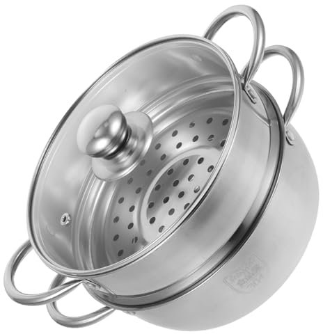 Luxshiny Vaporera De Acero Inoxidable Para Sopa y Leche Resistente Utensilios De Cocina Para Cocina De Inducción