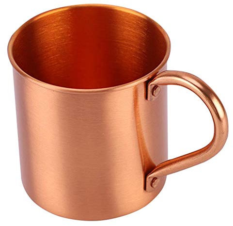 HiyyFloy Classic Solid Copper Moscow Mule Mugs Pure Solid Copper No Lining Finish Copper Mug
