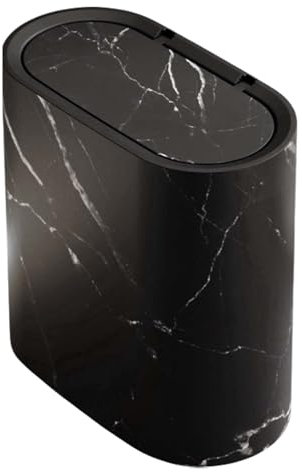 Genérico Cubo De Basura Pequeño Con Tapa - Papelera Estrecha Con Tapa Para Baño,Cesto De Residuos Cubierto Para Cocina Baño Dormitorio