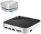 LiLiTok Station d'accueil pour Mac mini M4 Pro Hub Station d'accueil Mini M4 avec SSD M.2 NVMe 4 To Max 10 Gbps Ports USB-A SD & TF USB Splitter Dock, Argent